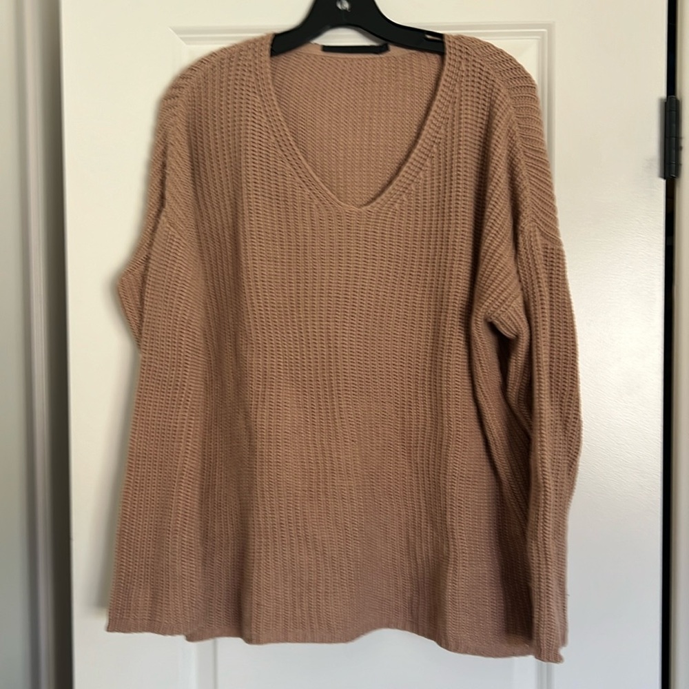 Worn once Jenni Kayne Cotton Cabin Sweater in Taupe